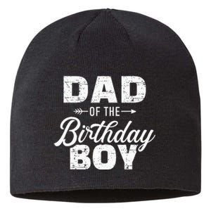 Dad Of The Birthday Matching Family Party Sustainable Beanie