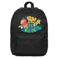 Dad Of The Wild One Birthday 16 in Basic Backpack