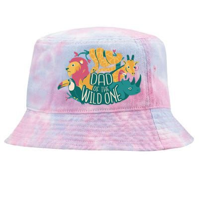 Dad Of The Wild One Birthday Tie-Dyed Bucket Hat