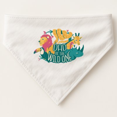 Dad Of The Wild One Birthday USA-Made Doggie Bandana