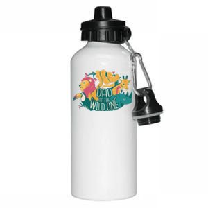 Dad Of The Wild One Birthday Aluminum Water Bottle