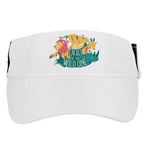 Dad Of The Wild One Birthday Adult Drive Performance Visor