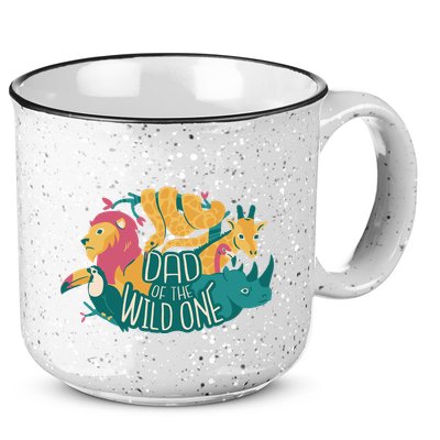 Dad Of The Wild One Birthday 15oz Campfire Ceramic Mug