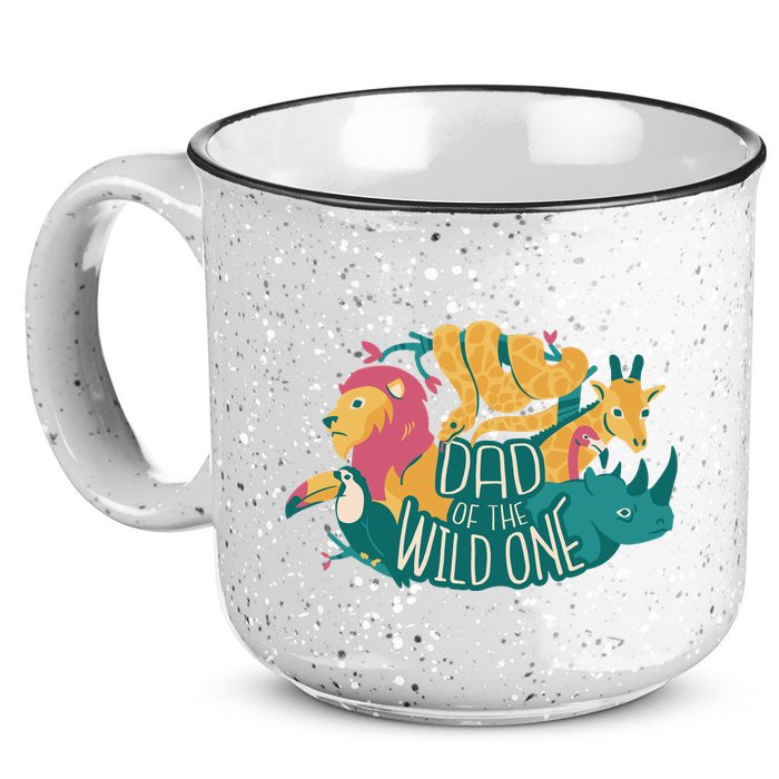 Dad Of The Wild One Birthday 15oz Campfire Ceramic Mug