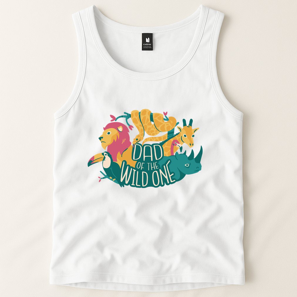 Dad Of The Wild One Birthday Tank Top