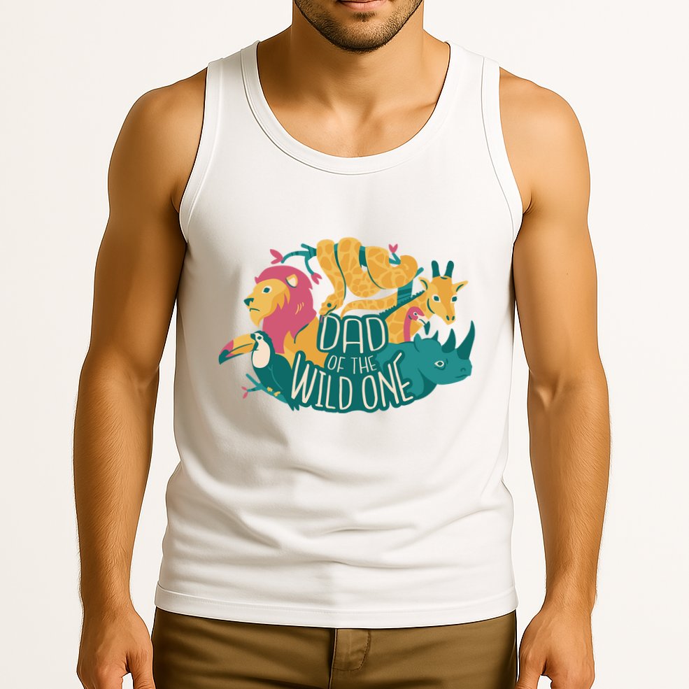 Dad Of The Wild One Birthday Tank Top