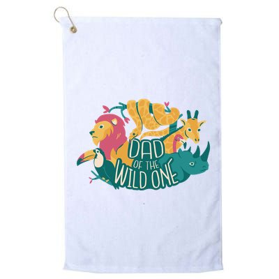 Dad Of The Wild One Birthday Golf Towel