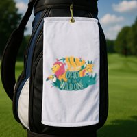 Dad Of The Wild One Birthday Golf Towel