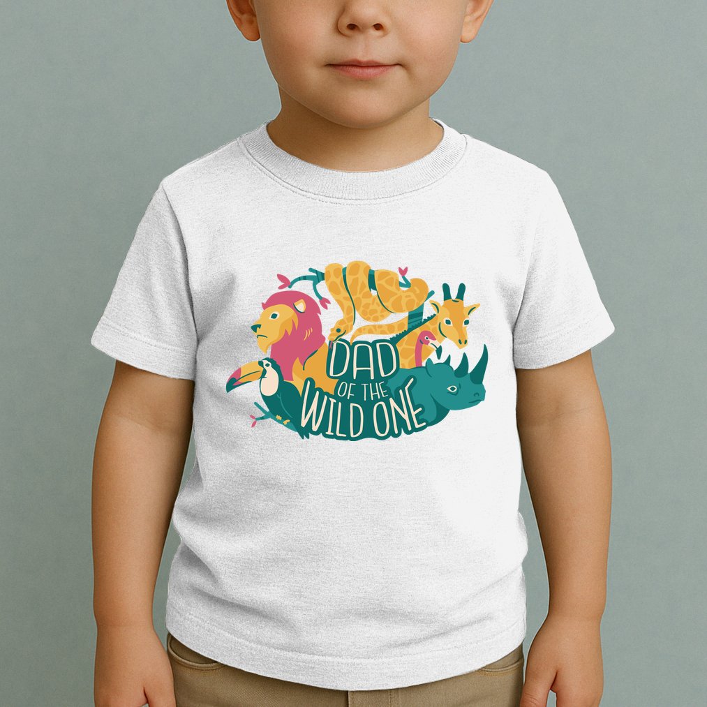 Dad Of The Wild One Birthday Toddler T-Shirt