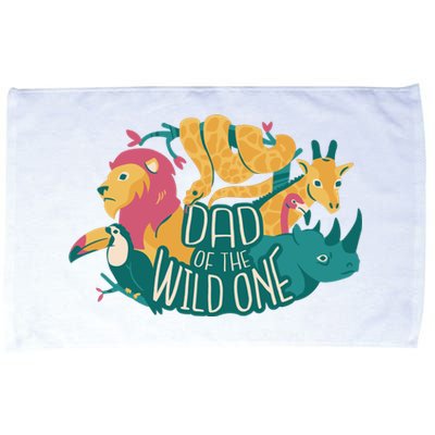 Dad Of The Wild One Birthday Microfiber Hand Towel