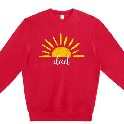 Dad Of The Birthday First Trip Around The Sun Premium Crewneck Sweatshirt