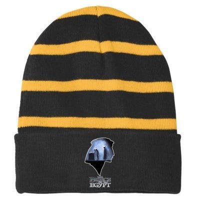 Death Of The Firstborn Striped Beanie with Solid Band