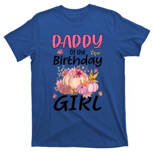 Daddy Of The Birthday Pumpkin Halloween Dad Papa Funny Gift T-Shirt