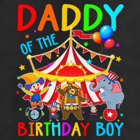 Daddy Of The Birthday Carnival Circus Themed Family Bday 7 Panel Mesh Trucker Snapback Hat