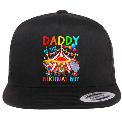 Daddy Of The Birthday Carnival Circus Themed Family Bday Flatbill Hat
