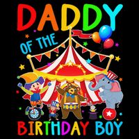 Daddy Of The Birthday Carnival Circus Themed Family Bday Flat Bill Trucker Hat