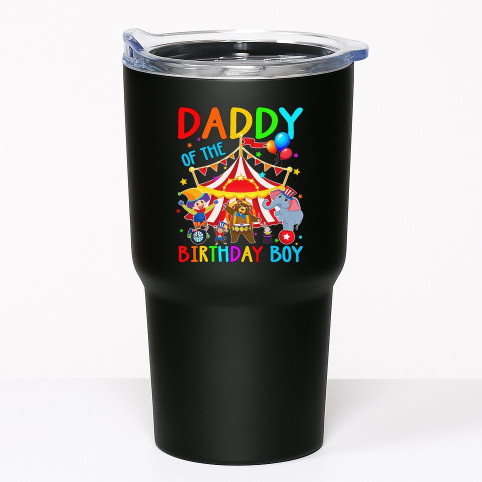 Daddy Of The Birthday Carnival Circus Themed Family Bday Tumbler