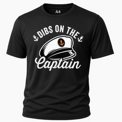 Dibs on The Captain Funny Captain Wife Cooling Performance Crew T-Shirt