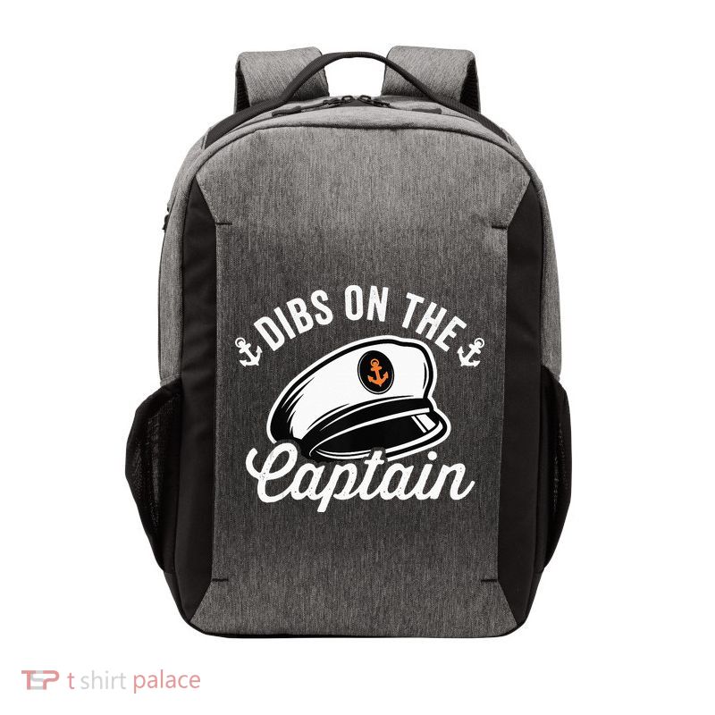 Dibs on The Captain Funny Captain Wife Vector Backpack
