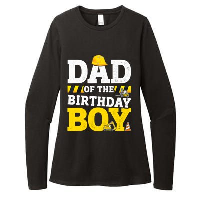 Dad Of The Birthday Boy Matching Family Construction Party Womens CVC Long Sleeve Shirt