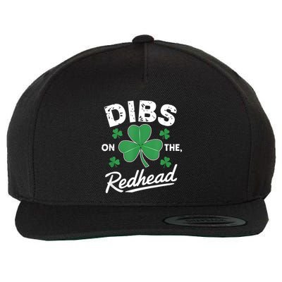 Dibs On The Redhead Funny St Patricks Day For Women Wool Snapback Cap