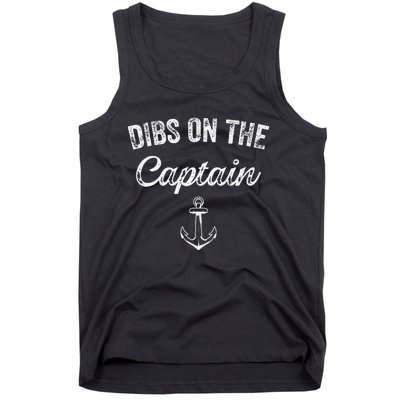 Dibs On The Captain Funny Captain Wife Quote Tank Top