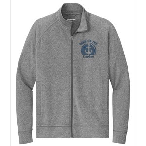 Dibs On The Captain Funny Boating Captain Wife Stretch Full-Zip Cadet Jacket