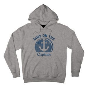 Dibs On The Captain Funny Boating Captain Wife Tall Hoodie