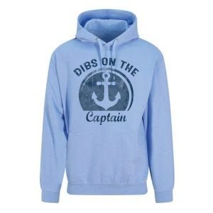 Dibs On The Captain Funny Boating Captain Wife Unisex Surf Hoodie