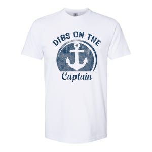 Dibs On The Captain Funny Boating Captain Wife Softstyle CVC T-Shirt