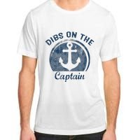 Dibs On The Captain Funny Boating Captain Wife Adult ChromaSoft Performance T-Shirt