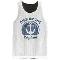 Dibs On The Captain Funny Boating Captain Wife Mesh Reversible Basketball Jersey Tank