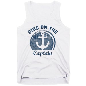 Dibs On The Captain Funny Boating Captain Wife Tank Top