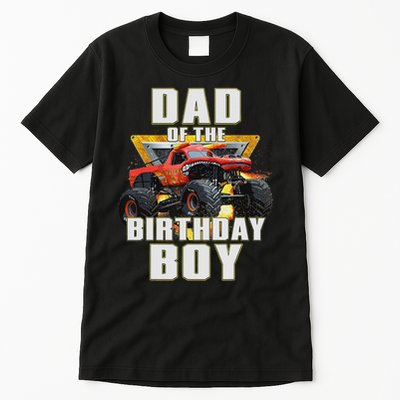 Dad Of The Birthday Boy Monster Truck Birthday Party Tall T-Shirt