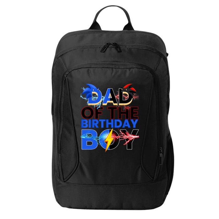 Dad Of The Birthday Boy Hedgehog Family Party Decorations City Backpack