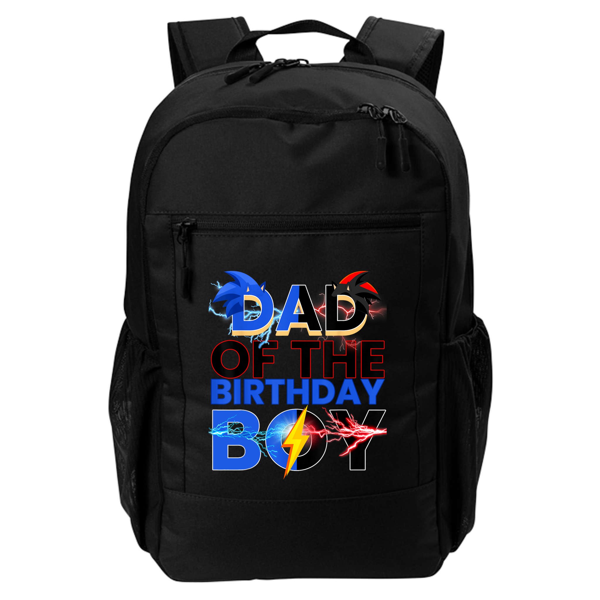 Dad Of The Birthday Boy Hedgehog Family Party Decorations Backpack