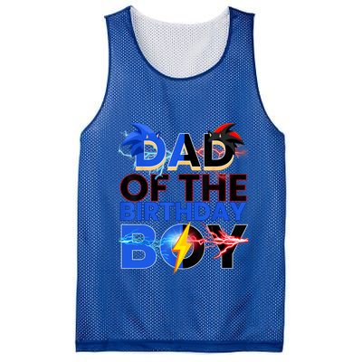 Dad Of The Birthday Boy Hedgehog Family Party Decorations Mesh Reversible Basketball Jersey Tank