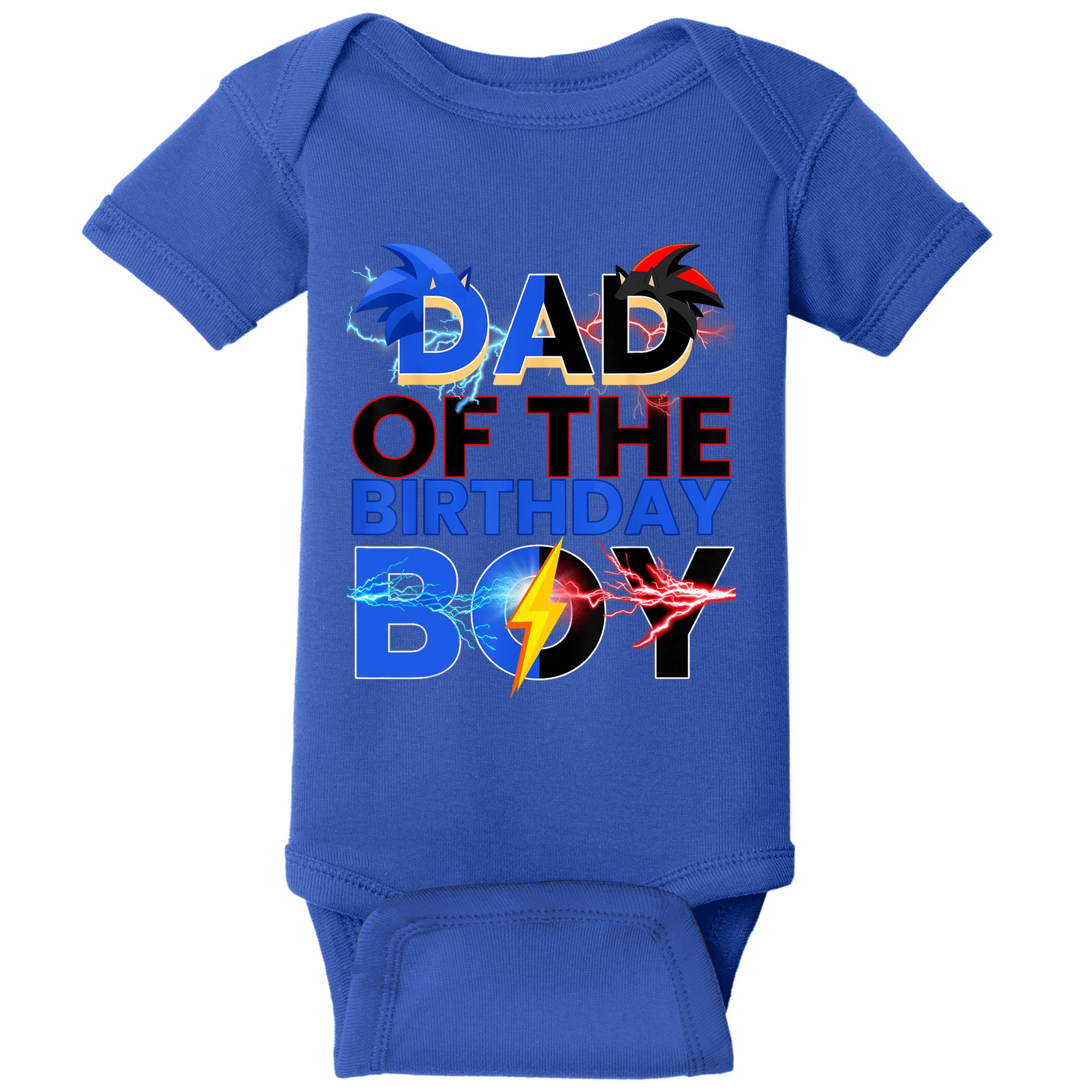 Dad Of The Birthday Boy Hedgehog Family Party Decorations Baby Bodysuit