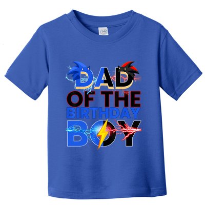 Dad Of The Birthday Boy Hedgehog Family Party Decorations Toddler T-Shirt