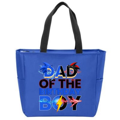Dad Of The Birthday Boy Hedgehog Family Party Decorations Zip Tote Bag