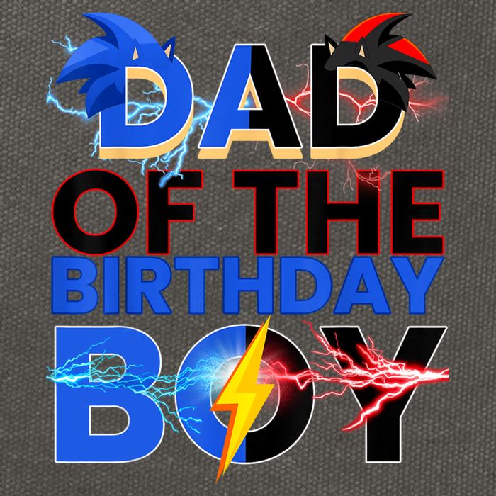 Dad Of The Birthday Boy Hedgehog Family Party Decorations Cotton Canvas Backpack