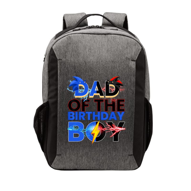 Dad Of The Birthday Boy Hedgehog Family Party Decorations Vector Backpack