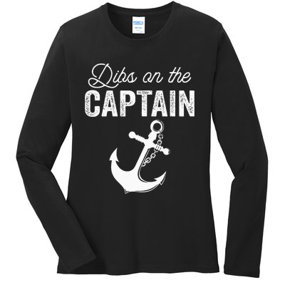 Dibs On The Captain Ladies Long Sleeve Shirt