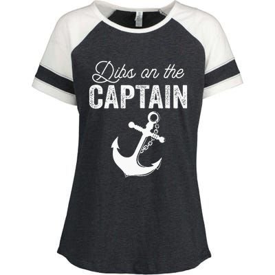 Dibs On The Captain Enza Ladies Jersey Colorblock Tee