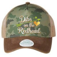 Dibs On The Redhead Funny St Patricks Day Drinking Legacy Tie Dye Trucker Hat