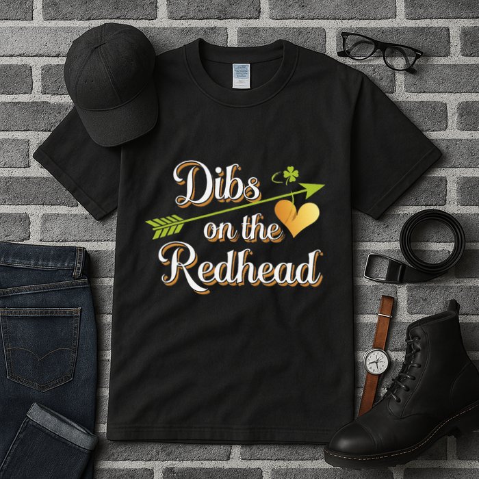 Dibs On The Redhead Funny St Patricks Day Drinking Tall T-Shirt