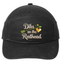 Dibs On The Redhead Funny St Patricks Day Drinking 7-Panel Snapback Hat