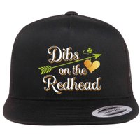 Dibs On The Redhead Funny St Patricks Day Drinking Flatbill Hat