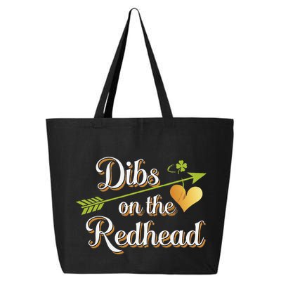 Dibs On The Redhead Funny St Patricks Day Drinking 25L Jumbo Tote