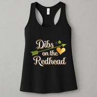 Dibs On The Redhead Funny St Patricks Day Drinking Womens Tank Top